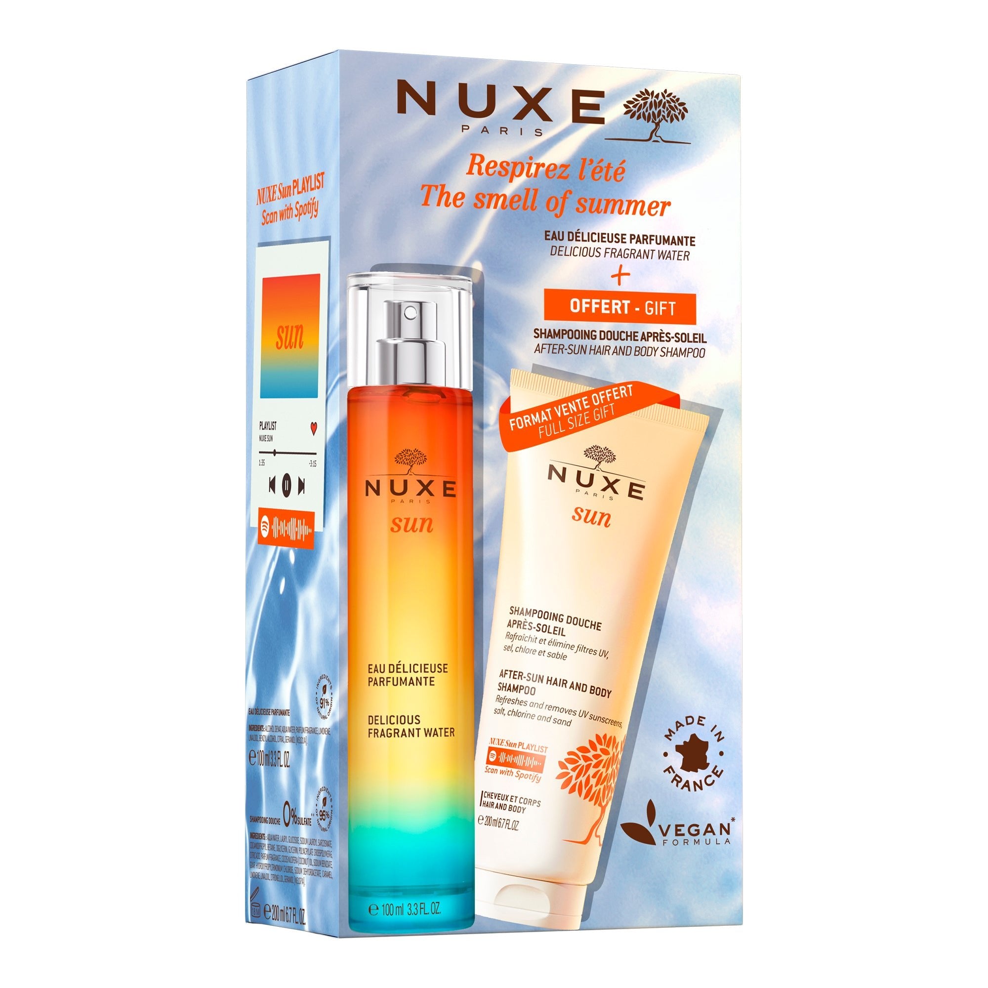 Kit Eau Délicieuse Parfumante 100ml et Shampooing Douche 200ml offert - NUXE