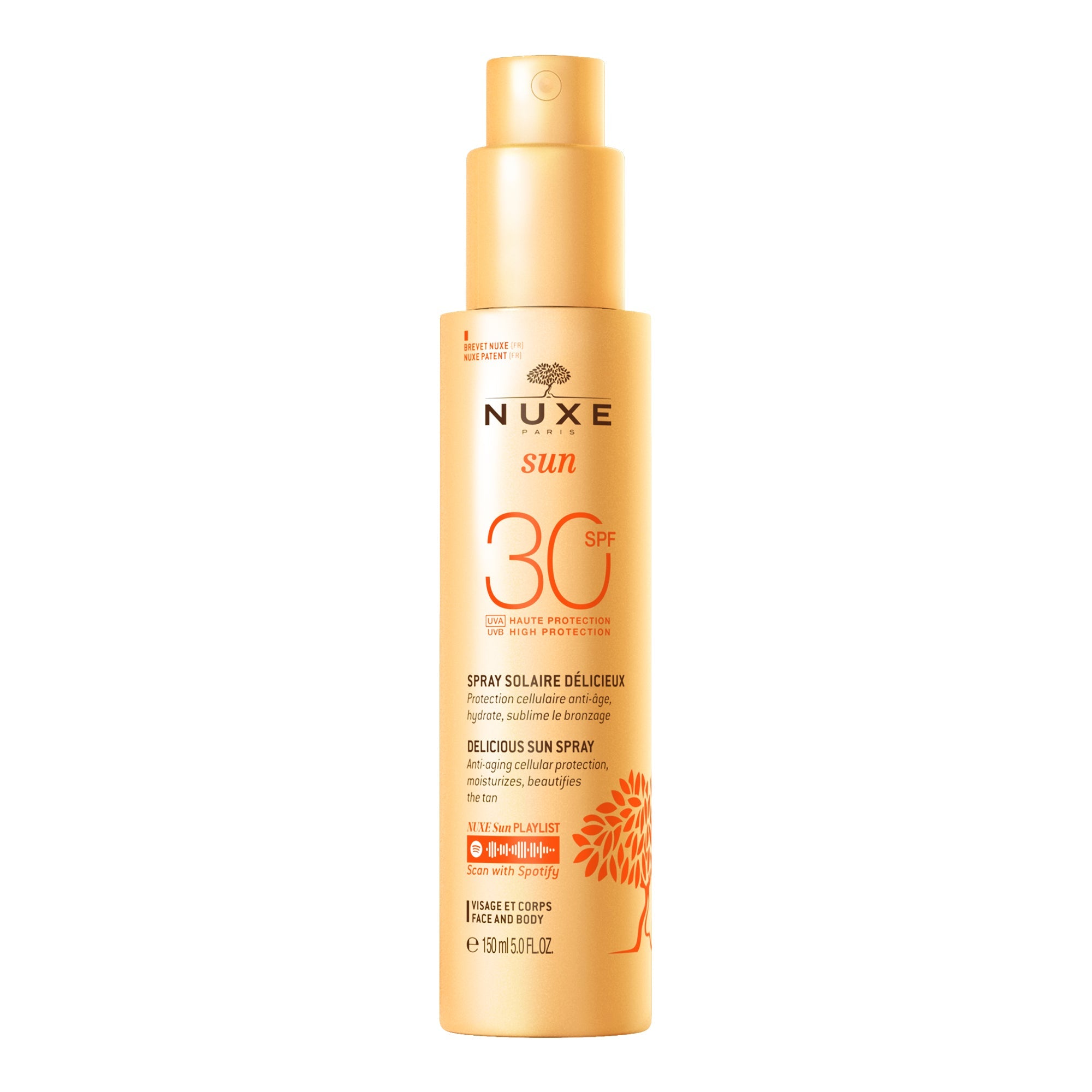 Spray Solaire Délicieux Haute Protection SPF30 visage et corps - NUXE