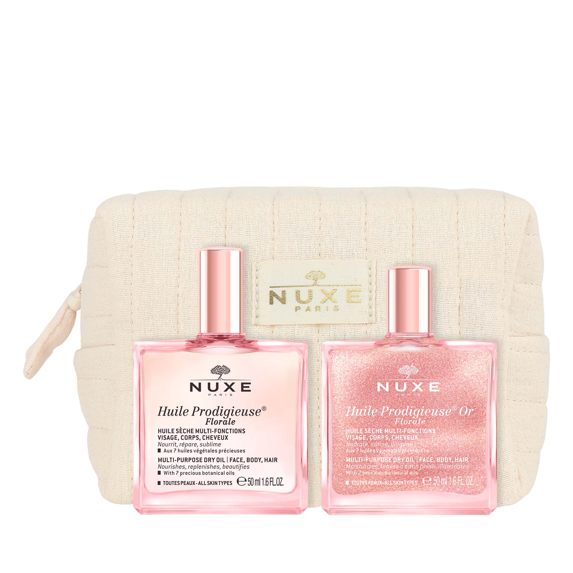 Duo Huile Prodigieuse® Florale e Or Florale - Olio secco per viso, corpo e capelli