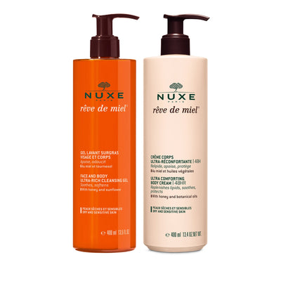 Duo Gel Lavant et Crème Corps Rêve de Miel EN - NUXE