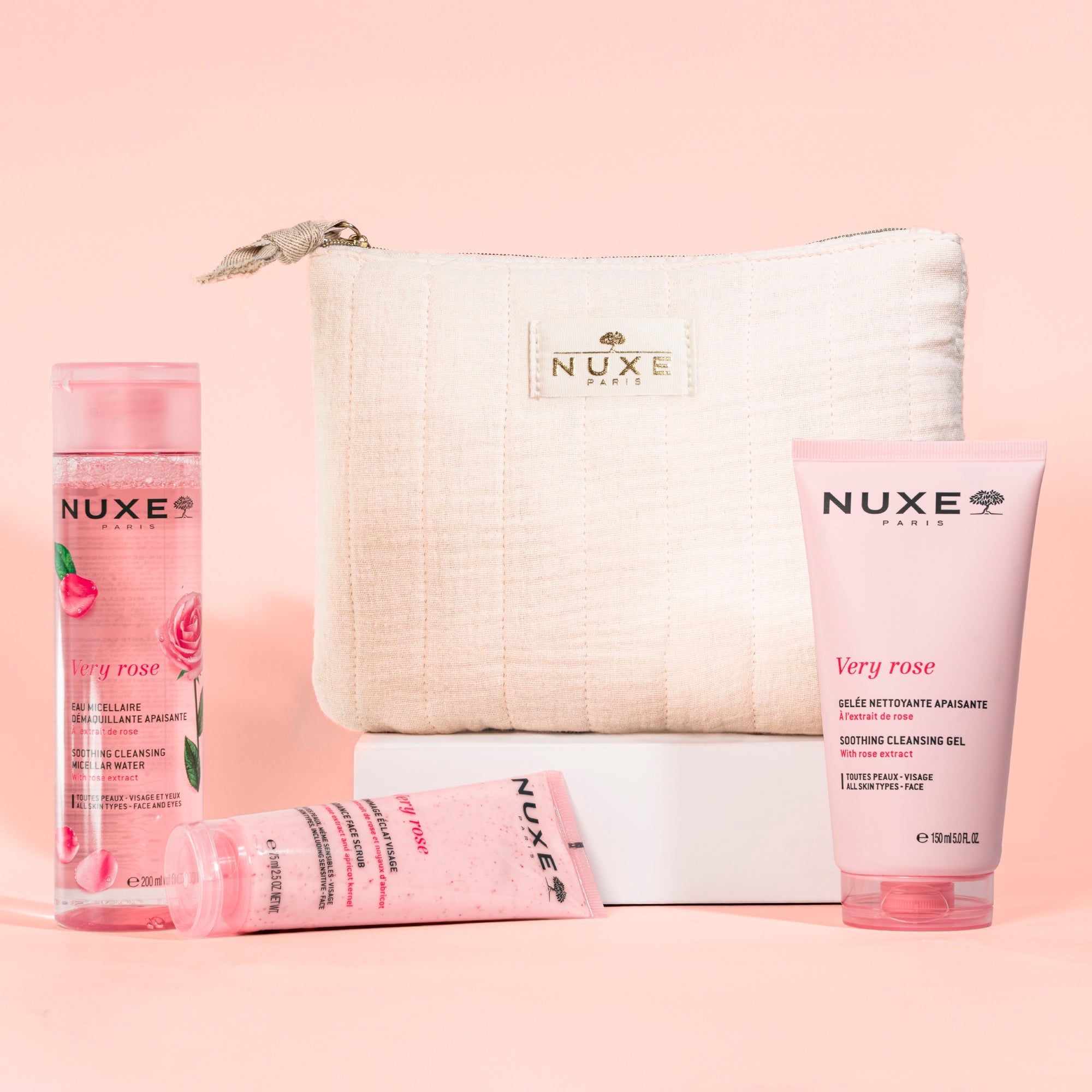 Routine Exfoliante et Nettoyante Visage, Very Rose - NUXE